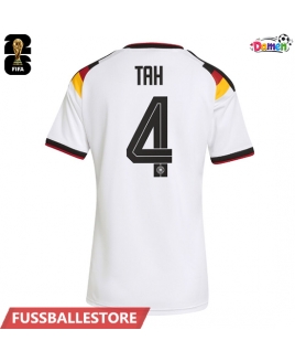 Günstige Deutschland Jonathan Tah #4 Heimtrikot Damen WM 2026 Kurzarm